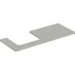 Geberit One mosdópult bal oldali kivágással 120x47 cm, pultra ültethető mosdóhoz, matt greige 505.305.00.7 Különleges ajánlat
