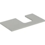 Vásárlói kedvenc Geberit One mosdópult jobb oldali kivágással 90x47 cm, pultra ültethető tálformájú mosdóhoz, matt greige 505.313.00.7
