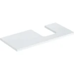 Geberit One mosdópult jobb oldali kivágással 105x47 cm, pultra ültethető tálformájú mosdóhoz, magasfényű fehér 505.314.00.1 Kedvezmény