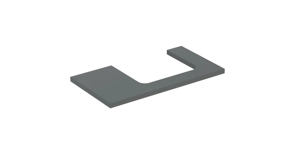 Biztonságos vásárlás Geberit One mosdópult jobb oldali kivágással 90x47 cm, pultra ültethető mosdóhoz, matt láva 505.323.00.3