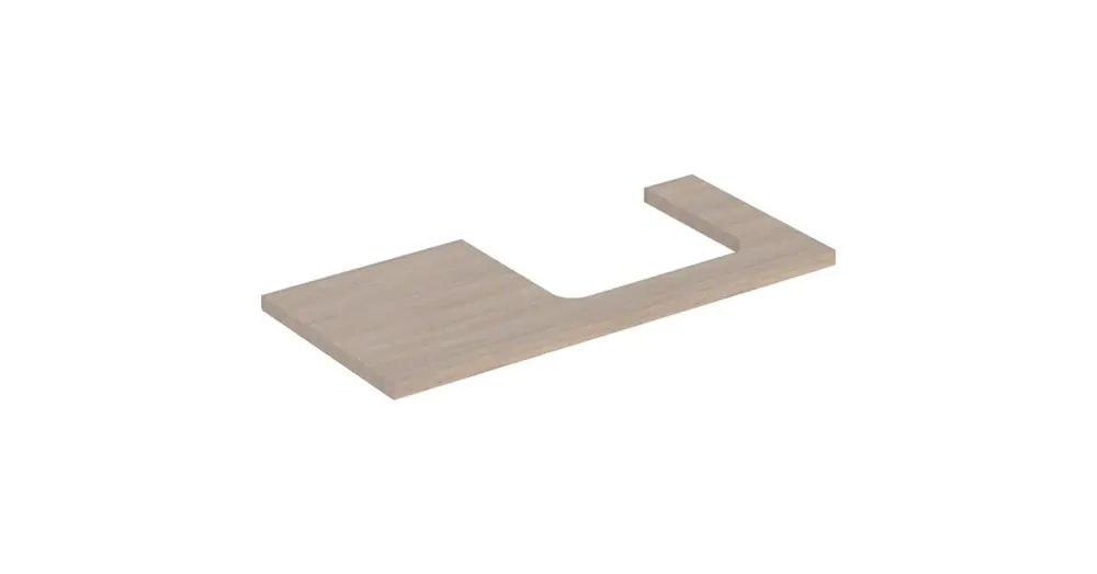 Geberit One mosdópult jobb oldali kivágással 105x47 cm, pultra ültethető mosdóhoz, tölgy 505.324.00.5 Nézd meg most