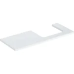 Legnépszerűbb Geberit One mosdópult jobb oldali kivágással 120x47 cm, pultra ültethető mosdóhoz, magasfényű fehér 505.325.00.1
