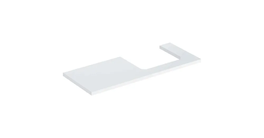 Legnépszerűbb Geberit One mosdópult jobb oldali kivágással 120x47 cm, pultra ültethető mosdóhoz, magasfényű fehér 505.325.00.1