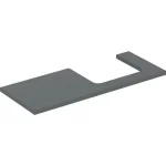 Geberit One mosdópult jobb oldali kivágással 120x47 cm, pultra ültethető mosdóhoz, matt láva 505.325.00.3 Kedvezmény