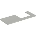 Geberit One mosdópult jobb oldali kivágással 120x47 cm, pultra ültethető mosdóhoz, matt greige 505.325.00.7 Szuper ajánlat