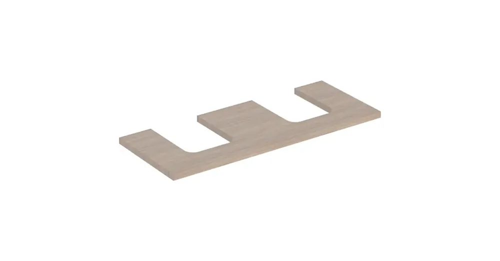 Geberit One mosdópult kivágással, két pultra ültethető tálformájú mosdóhoz 120x47 cm, tölgy 505.335.00.5 Utolsó esély