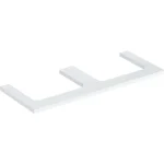 Geberit One mosdópult kivágással, két pultra ültethető mosdóhoz 120x47 cm, magasfényű fehér 505.345.00.1 Újdonság