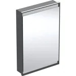 Ajánlat Geberit One balra nyíló tükrös szekrény 60x90 ComfortLight világítás, matt fekete 505.800.00.7