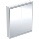 Geberit One 2 ajtós tükrös szekrény ComfortLight világítással 75x90 cm, fehér 505.802.00.2 Vedd meg online