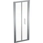 Geberit Geo összecsukható ajtó 76x190 cm, átlátszó üveggel, Reflex bevonat, ezüst profillal 560.106.00.2 Azonnal elérhető
