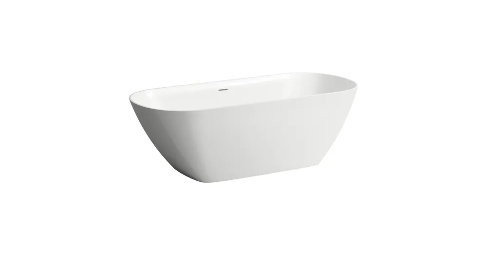 Árengedmény LAUFEN LUA Szabadon álló fürdőkád, Marbond kompozit anyagból 170x75 cm Fehér H2200820000001