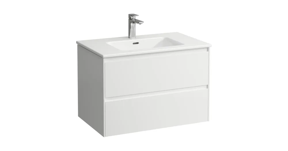 LAUFEN LAUFEN PRO S Kombi csomag, 80 cm, H817965 'Pro' vékony mosdó, 1 csaplyukkal, H404052 'Lani' alsószekrénnyel, 2 fiókkal, egy csaplyuk, középen, Fényes fehér H8649652611041 Nézd meg most