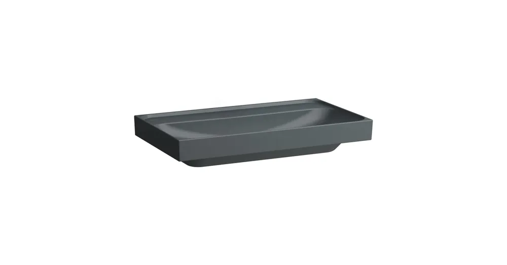 Vásárlói kedvenc LAUFEN MEDA Mosdó, 80 cm túlfolyónyílás nélkül, csaplyuk nélkül, Graphite matt H8101177581121