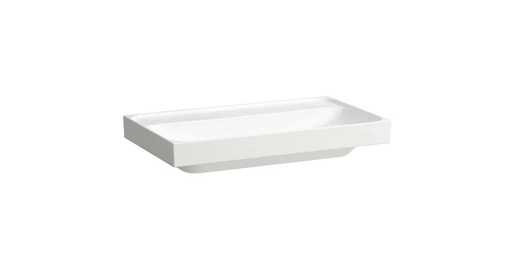 LAUFEN MEDA Mosdó, 80 cm, csiszolt alsó felülettel túlfolyónyílás nélkül, csaplyuk nélkül, Matt fehér H8161177571121 Ne maradj le