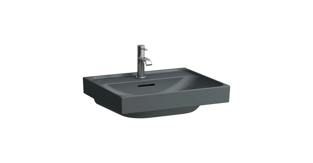 LAUFEN MEDA Mosdó, 55 cm, egy csaplyuk, középen, Graphite matt H8101127581041 Kedvezményes ár