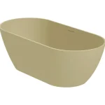 Akciós ár Riho Bilbao 170x80cm szabadon álló Solid Surface ovális kád, Kavics Szürke B118001106