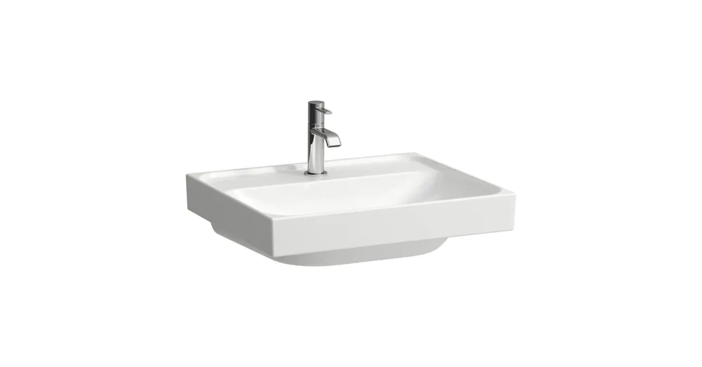 Exkluzív ajánlat LAUFEN MEDA Mosdó, 55 cm, túlfolyónyílás nélkül, egy csaplyukkal, Fehér H8101120001111