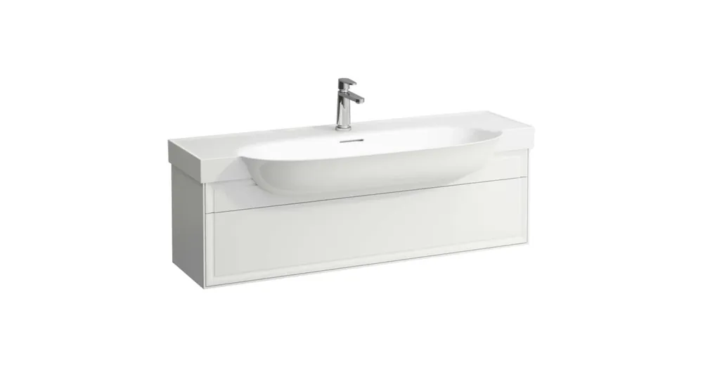 LAUFEN THE NEW CLASSIC Alsószekrény, 1 fiók, alsószekrényre illeszthető 813858 mosdóhoz, Matt Fehér H4060510851701 Azonnali szállítás