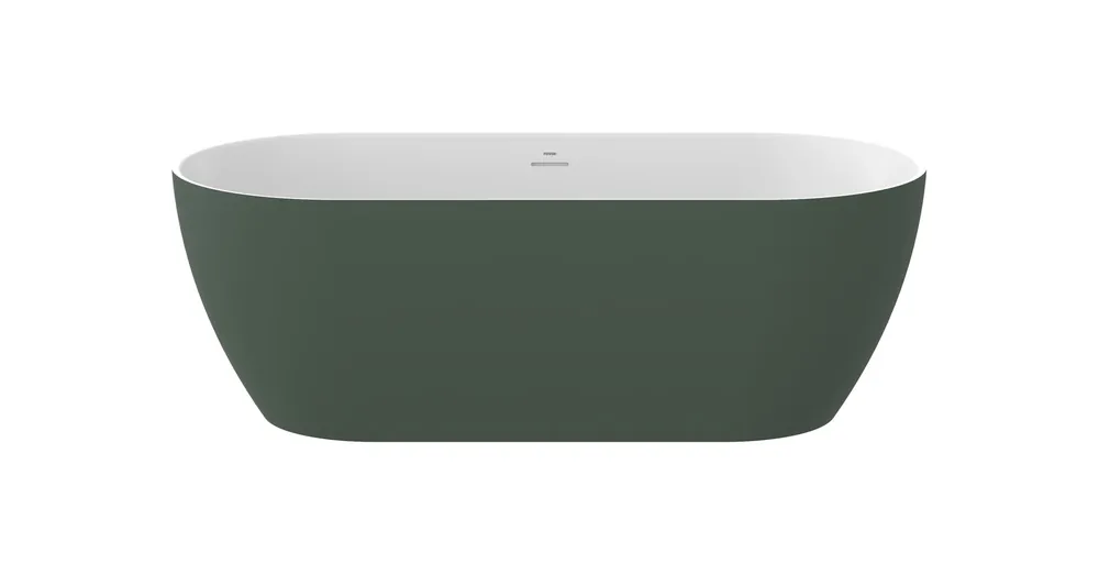 Expressz szállítás Ravak Akrilád Freedom O Tec 170x77 Grey Green/fehér szabadonálló, fehér lefolyóval CD11200000