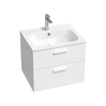 Ravak SD 800 Chrome II fehér mosdószekrény, fehér fogantyúval 152 mm X000001778 Biztonságos fizetés