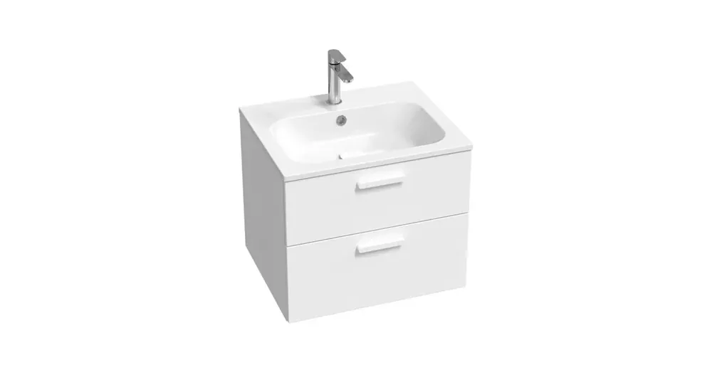 Ravak SD 600 Chrome II fehér mosdószekrény, fehér fogantyúval 152 mm X000001776 Utolsó esély