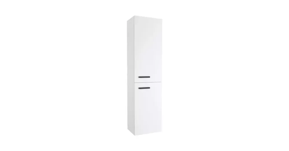 Kiárusítás Ravak SB Chrome II 390 magasszekrény J fehér, fekete fogantyúval 152 mm X000001749