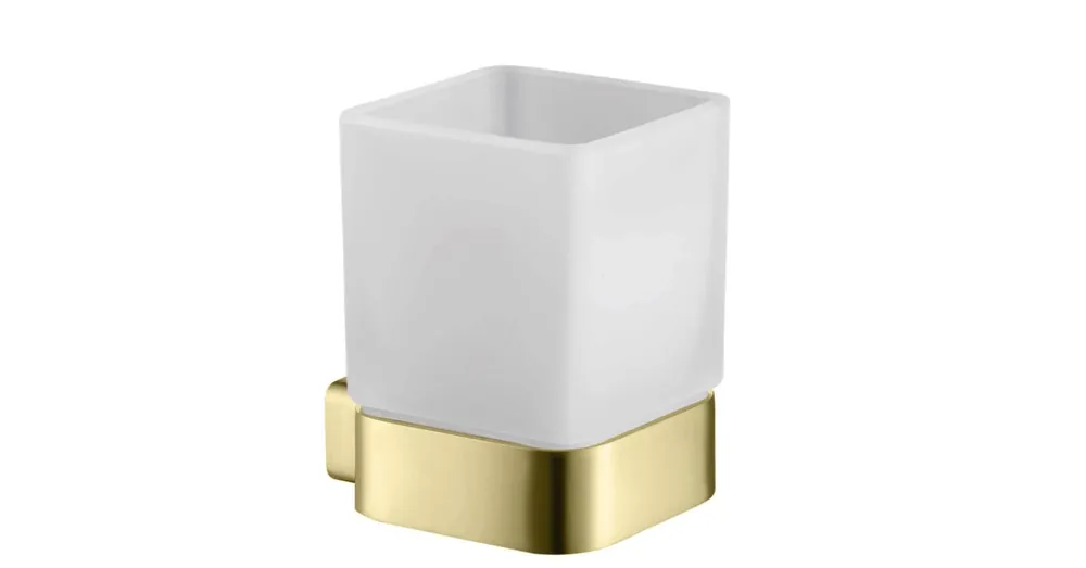 AREZZO design MONO üveg pohár tartó, szálcsiszolt arany AR-120131BG Árcsökkenés