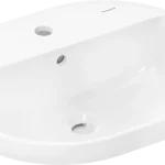Csak ma Hansgrohe Xuniva U Pultba süllyesztett mosdókagyló 550/450 csapfurattal és túlfolyóval Fehér 60161450