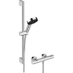 Akció Hansgrohe Pulsify Select S Zuhanyrendszer 3jet Relaxation 105 EcoSmart kézizuhannyal, Ecostat Fine termosztáttal, és 65cm-es zuhanyrúddal Króm 24262000