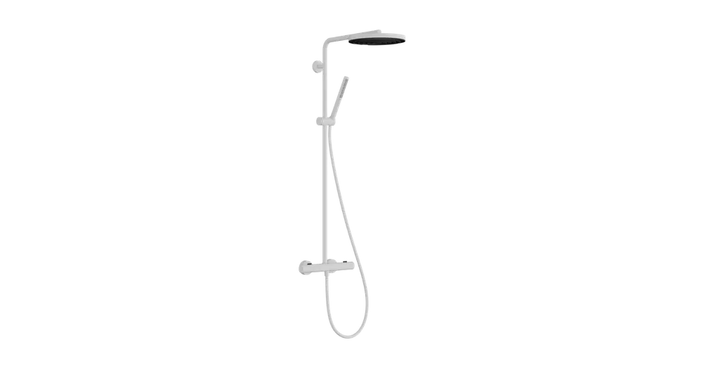 Legnépszerűbb Hansgrohe Pulsify S Puro Showerpipe 260, 1jet, Ecostat Fine termosztáttal Matt Fehér 24222700