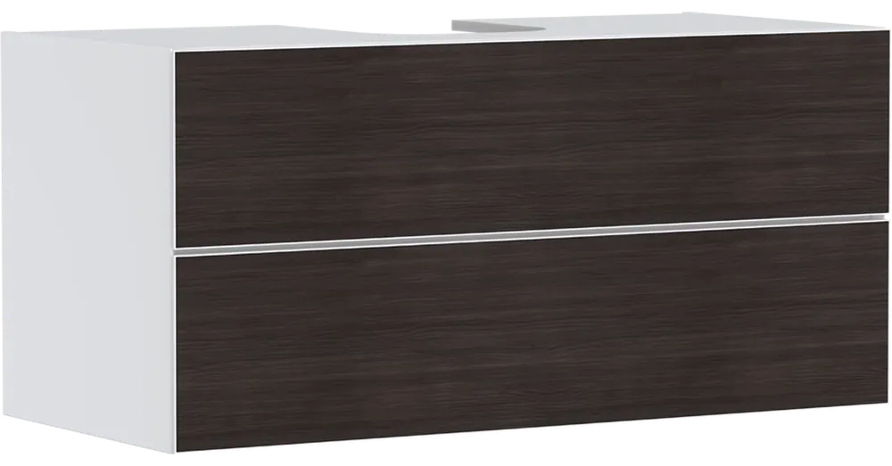 Akció Hansgrohe Xevolos E Konzolos mosdószekrény 1180/550, matt fehér színű, 2 fiókkal, ráültetett mosdótálakhoz 54193730
