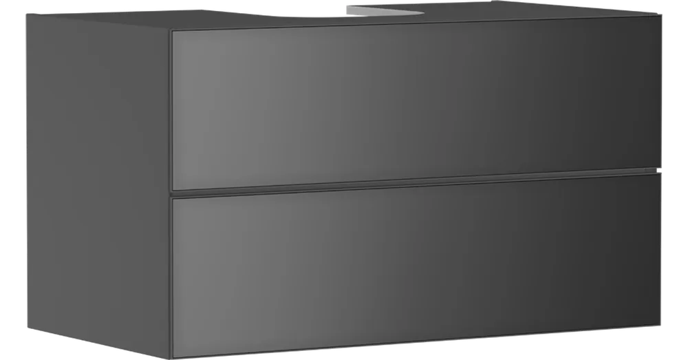 Árcsökkenés Hansgrohe Xevolos E Konzolos mosdószekrény 980/550, matt szürke pala színű, 2 fiókkal, ráültetett mosdótálakhoz 54192770