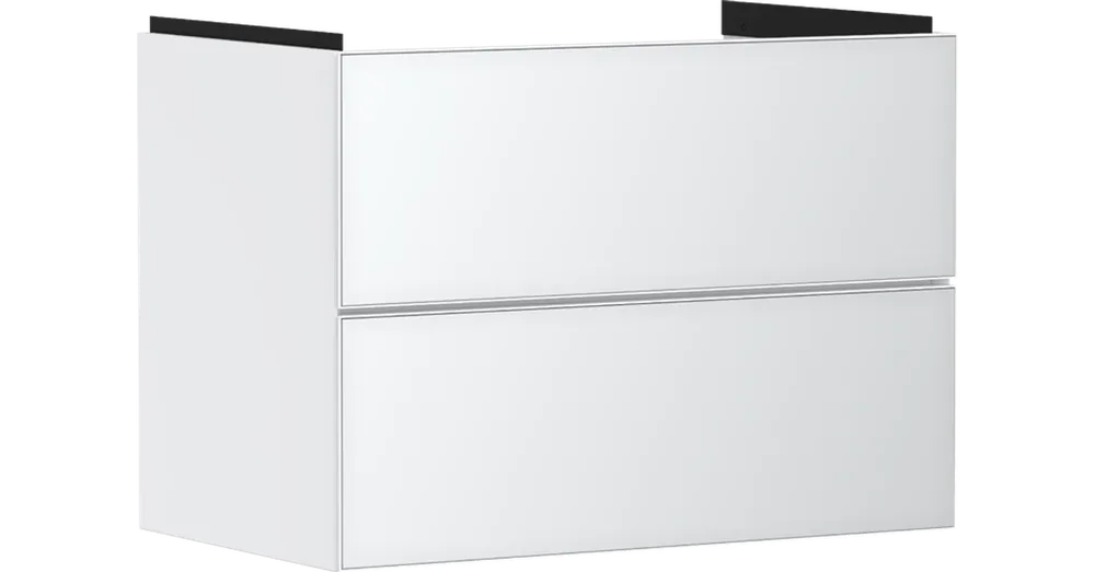 Biztonságos vásárlás Hansgrohe Xevolos E Mosdószekrény 780/475, matt fehér színű, 2 fiókkal, normál mosdókhoz 54178320