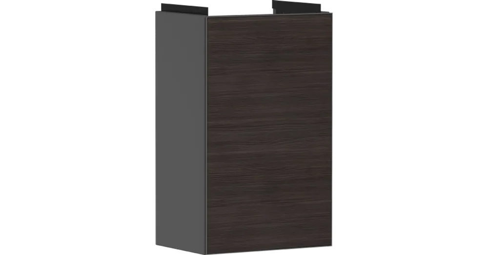 Legjobb ár Hansgrohe Xevolos E Mosdószekrény kézmosóhoz 340/245, matt szürke pala színű, jobboldali ajtópánt 54171730