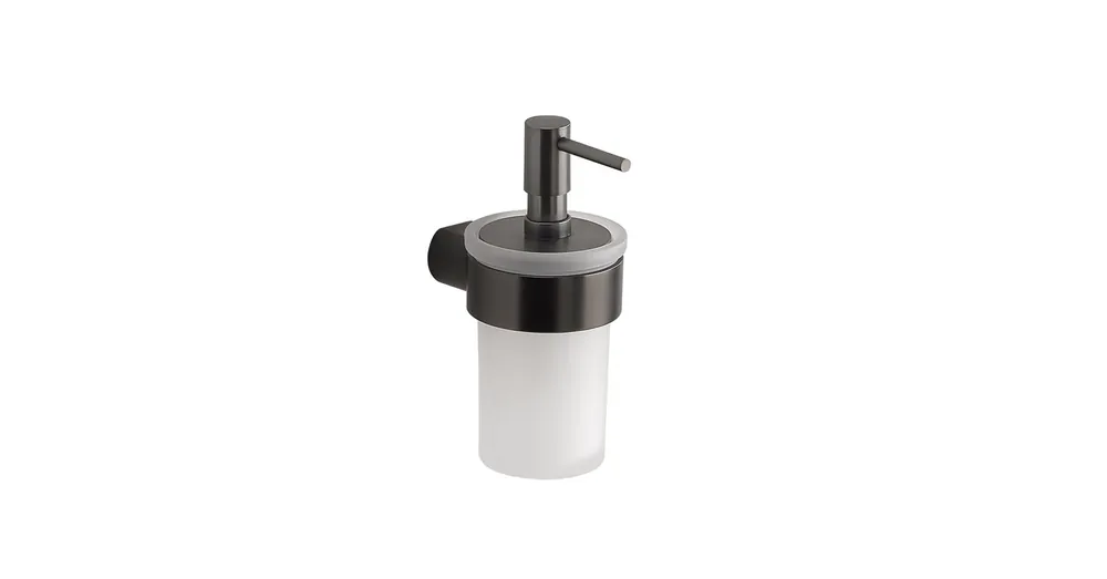 Rendeld meg most SAPHO PIRENEI szappanadagoló, 110 ml, gun metal/tejüveg (PI8181)