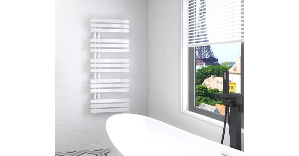 AREZZO design HORIZONT MATT WHITE SLIM 1200x500 törölközőszárítós radiátor AR-HS12050MW Kedvezményes ár