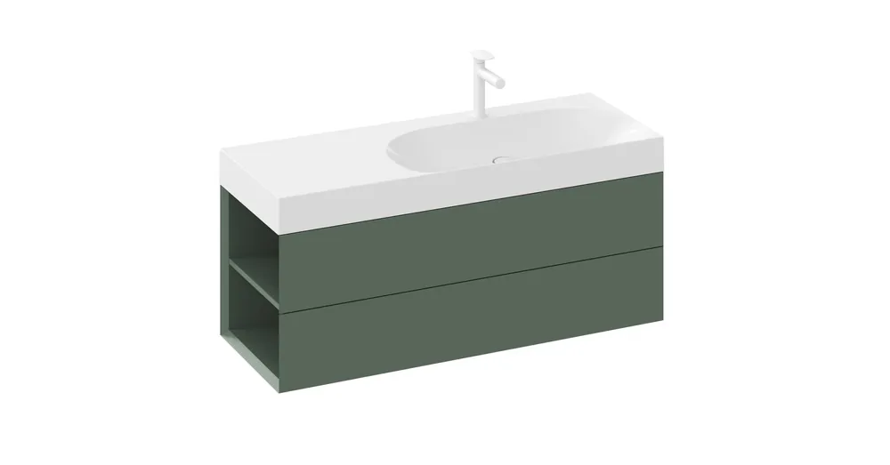 Prémium Ravak SD Lite 120 B fürdőszobai szekrény mosdó alá Grey Green X000001882