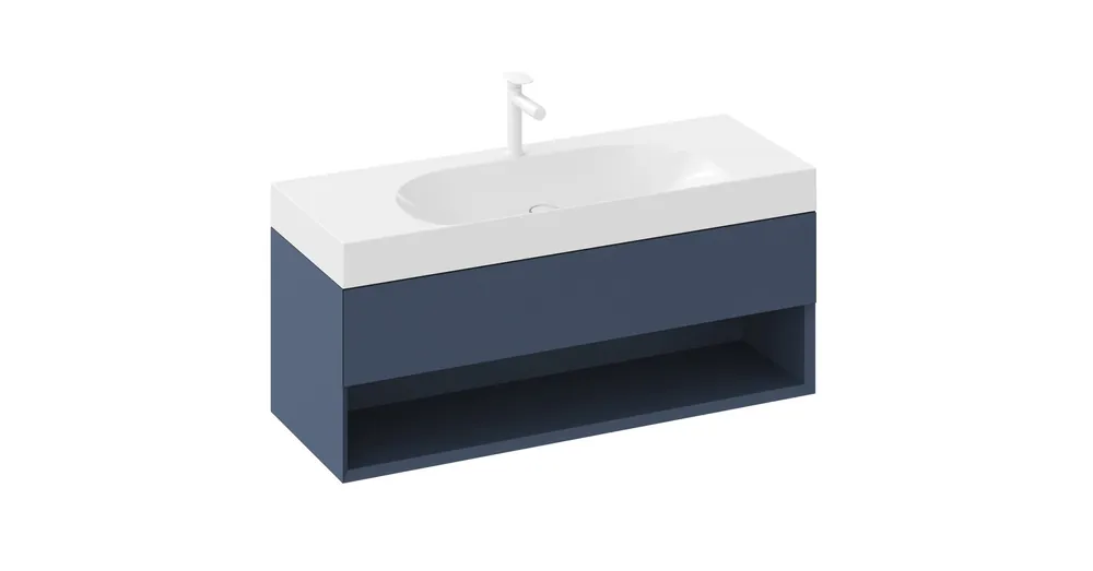 Korlátozott ajánlat Ravak SD Lite 120 fürdőszobai szekrény mosdó alá Deepsea Blue X000001869
