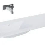 Utolsó esély AREZZO design SKAPPA 120 cm-es mosdó (80+40) balos CSAPLYUK NÉLKÜL