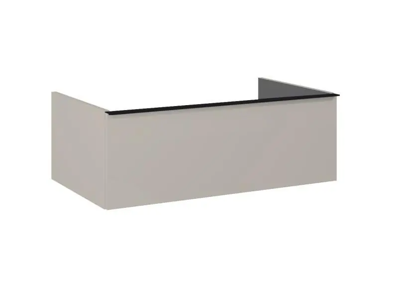 AREZZO design MONTEREY 80 cm-es alsószekrény 1 fiókkal Matt Beige színben, szifonkivágás nélkül Vedd meg online