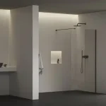 Ravak Walk-In Air Wall zuhanykabin fekete, átlátszó Kedvezmény