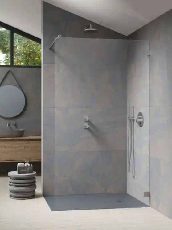 Expressz kézbesítés Radaway Essenza Pro Brushed Nickel Walk-in szálcsiszolt króm zuhanyfal