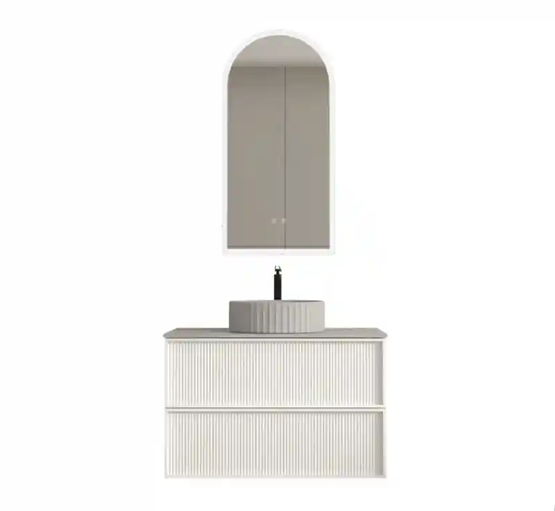 Szuper ajánlat AREZZO design SAVONA 80 cm-es alsószekrény 2 fiók, matt fehér