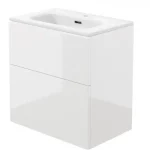 Outlet Deante PRIZMA - Mosdószekrény, mosdóval - 60 cm - fényes fehér