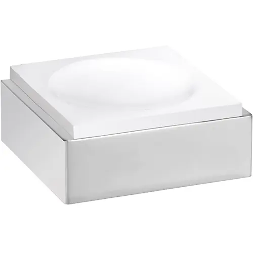 BEMETA GAMMA fali szappantartó, 105x45x95mm, króm/fehér Olcsóbb