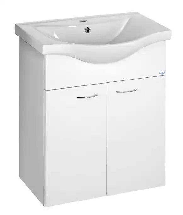 AQUALINE KERAMIA FRESH mosdótartó szekrény, 60,5x74x34cm, fehér (50063A) mosdó nélkül Utolsó esély