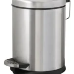 BEMETA HOTEL Pedálos szemetes, 170x260x170mm, 3l, inox/matt (104315025) Csak ma