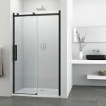 Sanotechnik COMFORT BLACK tolóajtó (8 mm) Azonnali szállítás