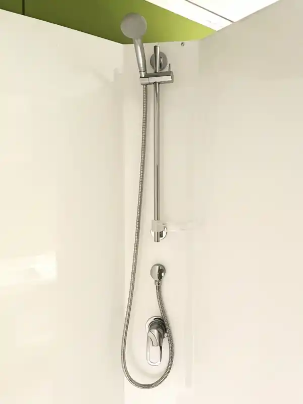 Chrome Mixer & Shower Set - Adjustable Rail with Hand Shower Azonnali szállítás