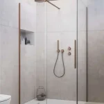 Radaway Furo Brushed Copper KDJ szögletes szálcsiszolt réz zuhanykabin Azonnal elérhető